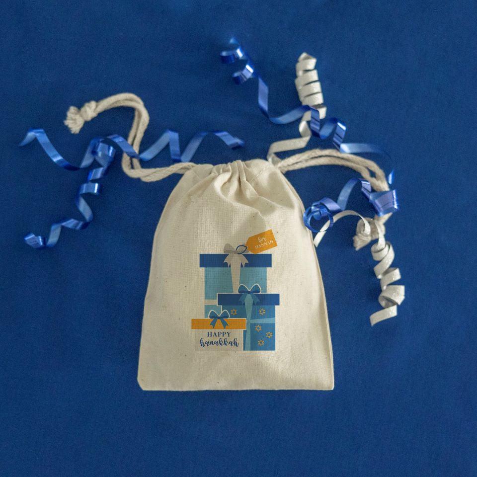 Personalized Hanukkah Gelt Bags