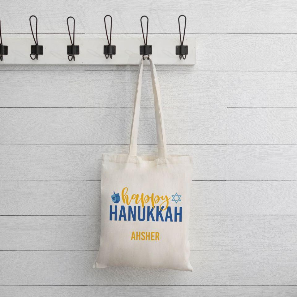 Personalized Hanukkah Tote Bag