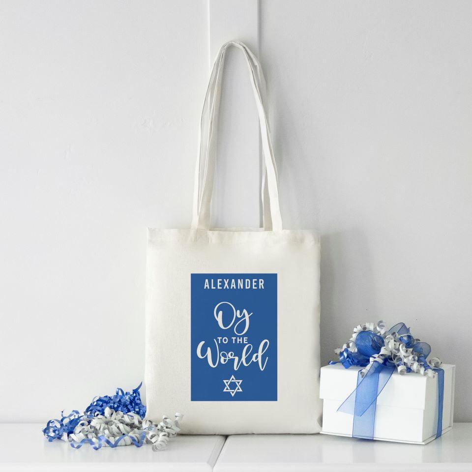 Personalized Hanukkah Tote Bag