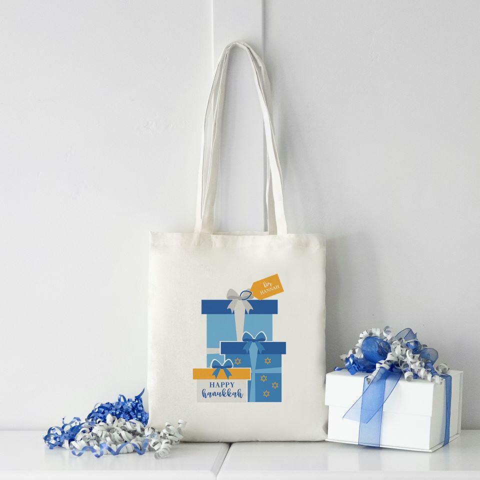 Personalized Hanukkah Tote Bag