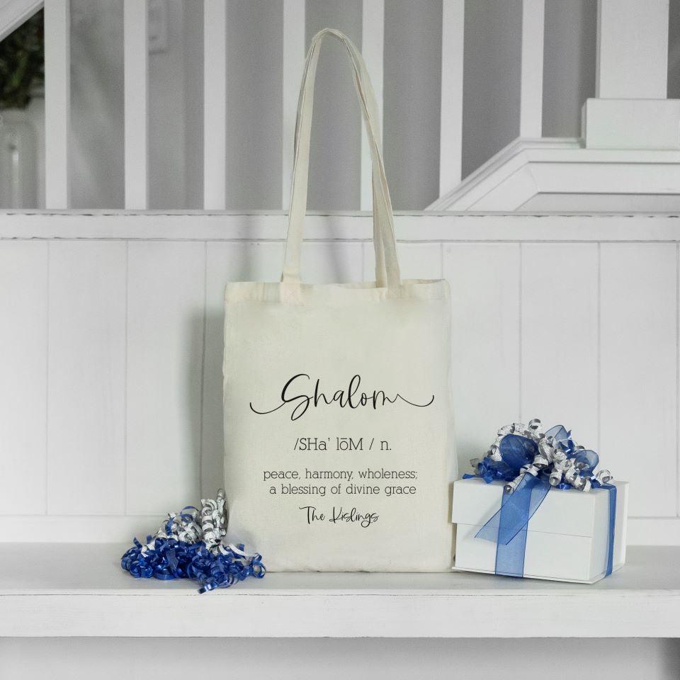 Personalized Hanukkah Tote Bag