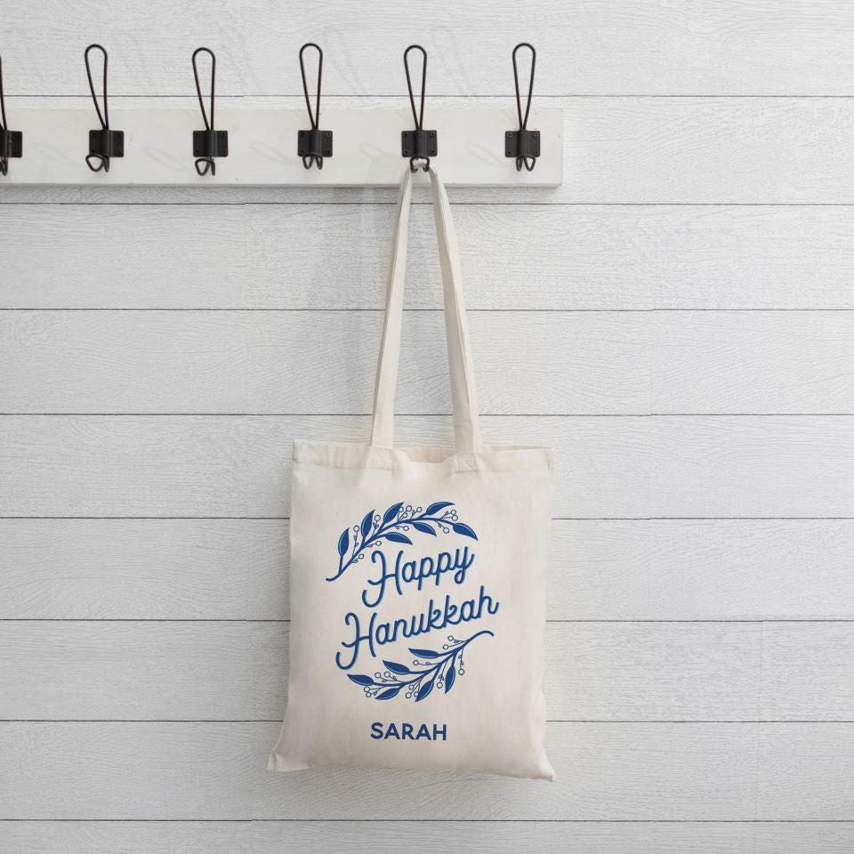 Personalized Hanukkah Tote Bag