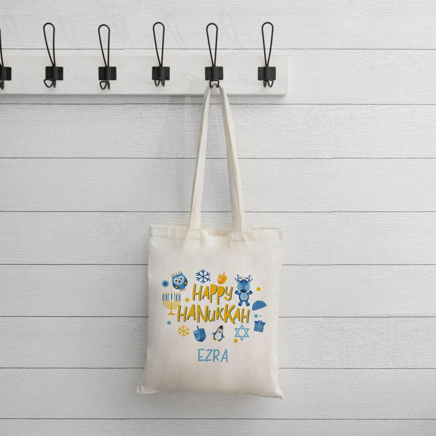 Personalized Hanukkah Tote Bag