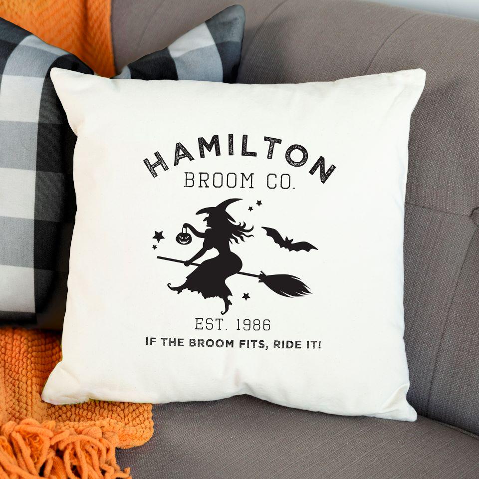 Personalized Haunted Home Throw Pillows (Insert Included)