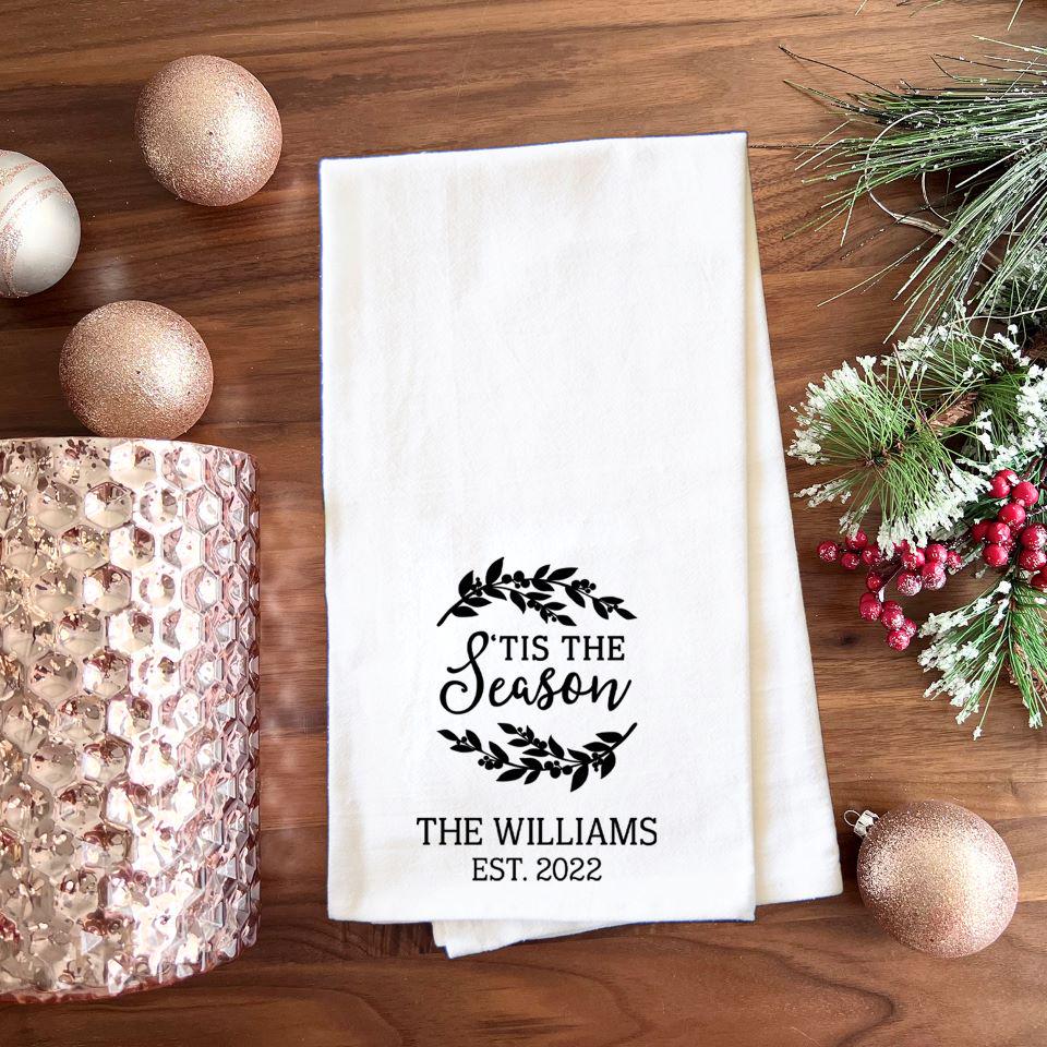 Personalized Holiday Tea Towels