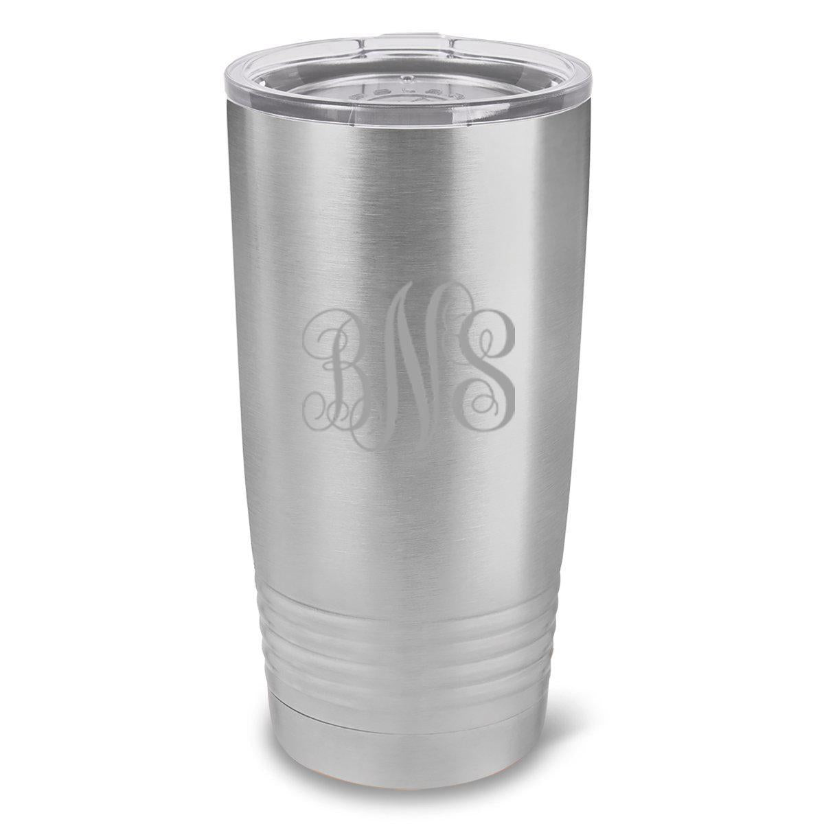 Personalized Hsavk 20 oz. Stainless Silver Double Wall Insulated Tumbler - All