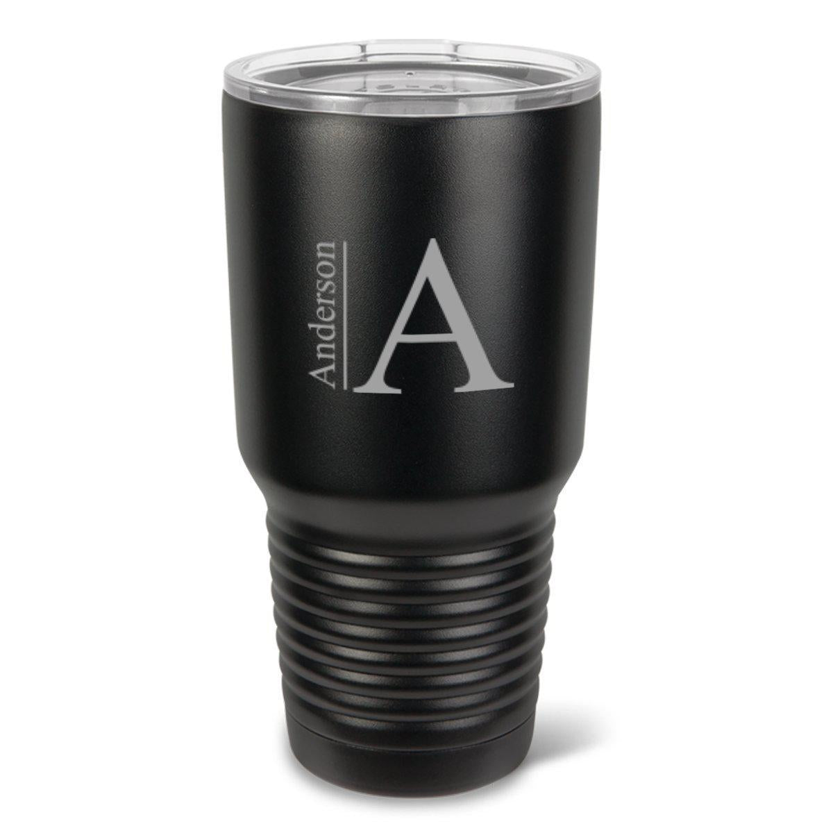 Personalized Hsavk 30 oz. Black Matte Double Wall Insulated Tumbler