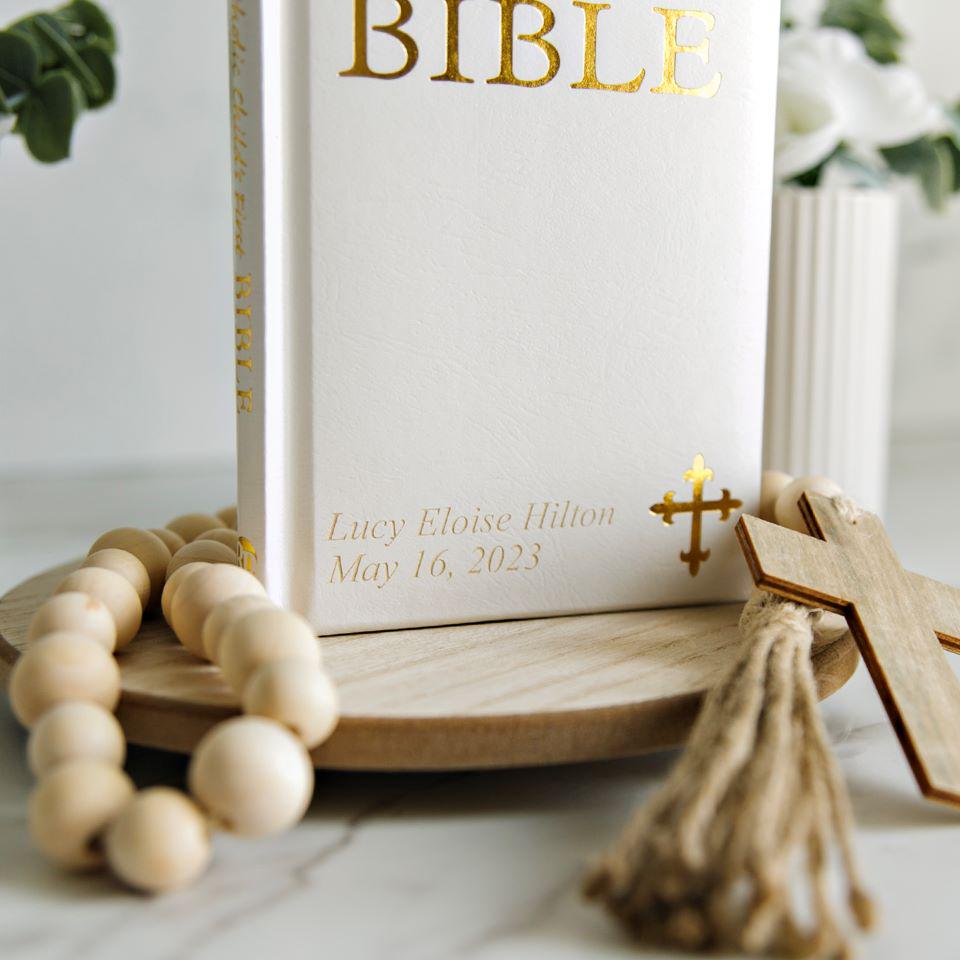 Personalized Illustrated Children's First Bible - Catholic