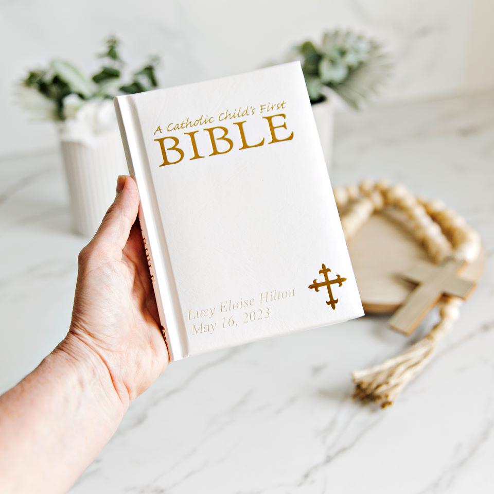 Personalized Illustrated Children's First Bible - Catholic