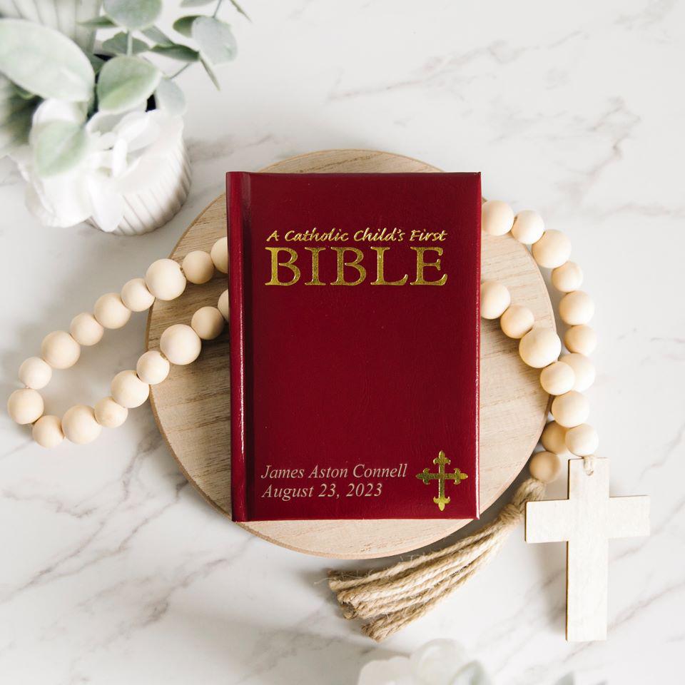 Personalized Illustrated Children's First Bible - Catholic