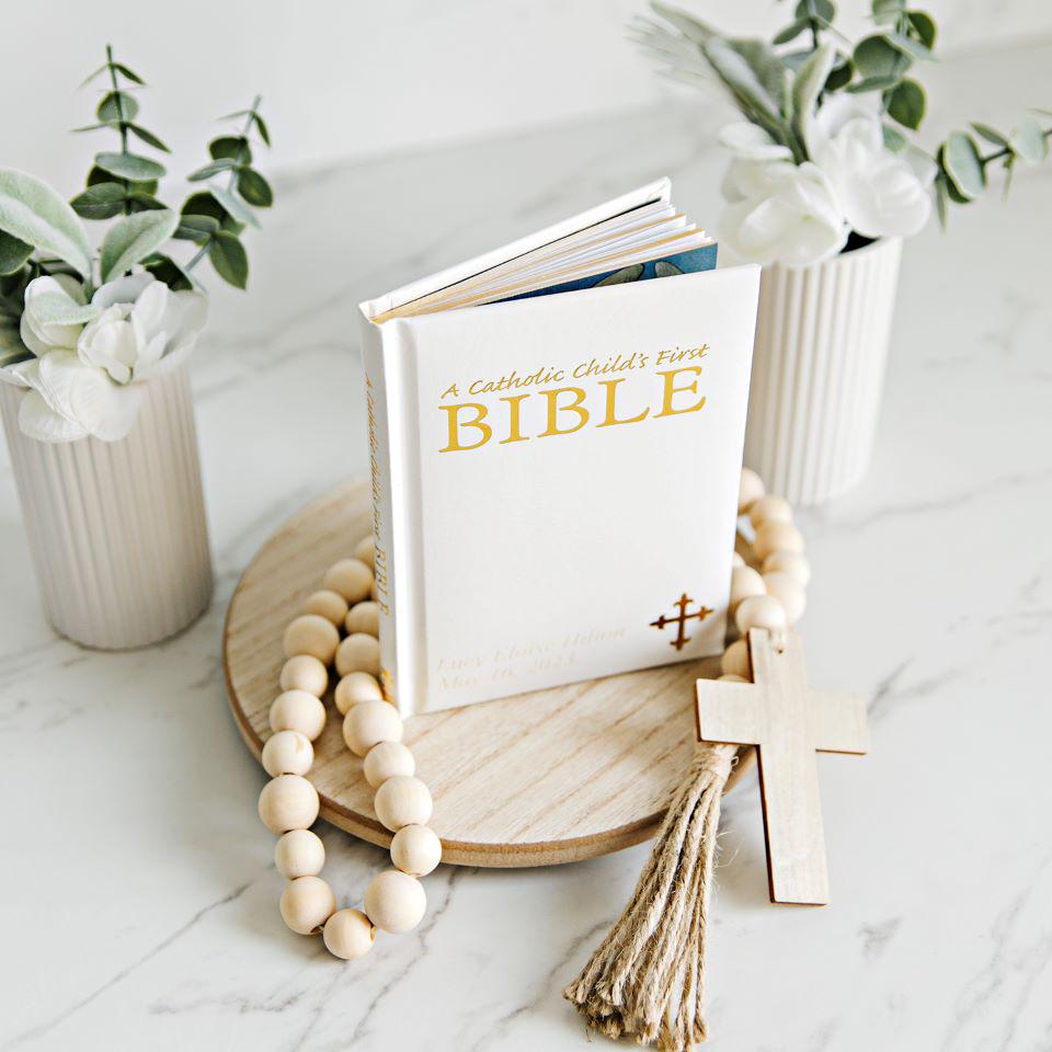 Personalized Illustrated Children's First Bible - Catholic