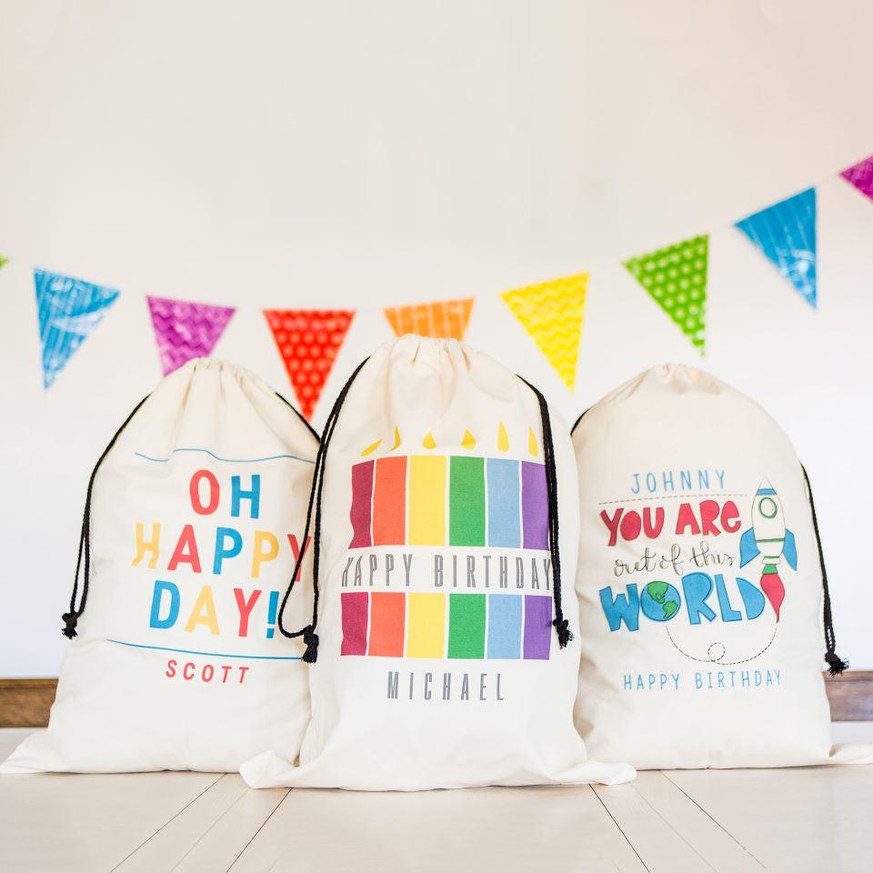 Personalized Jumbo Birthday Gift Bags