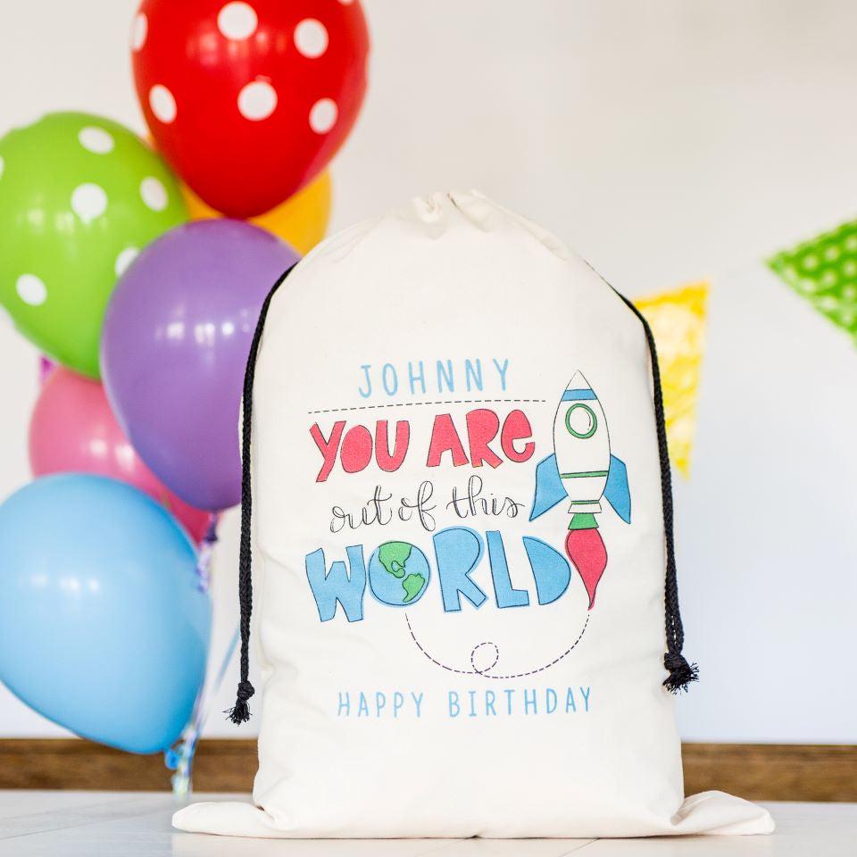 Personalized Jumbo Birthday Gift Bags