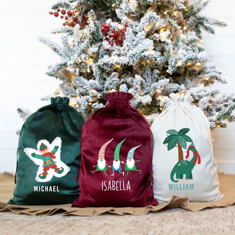 Personalized Kids' Santa Bags