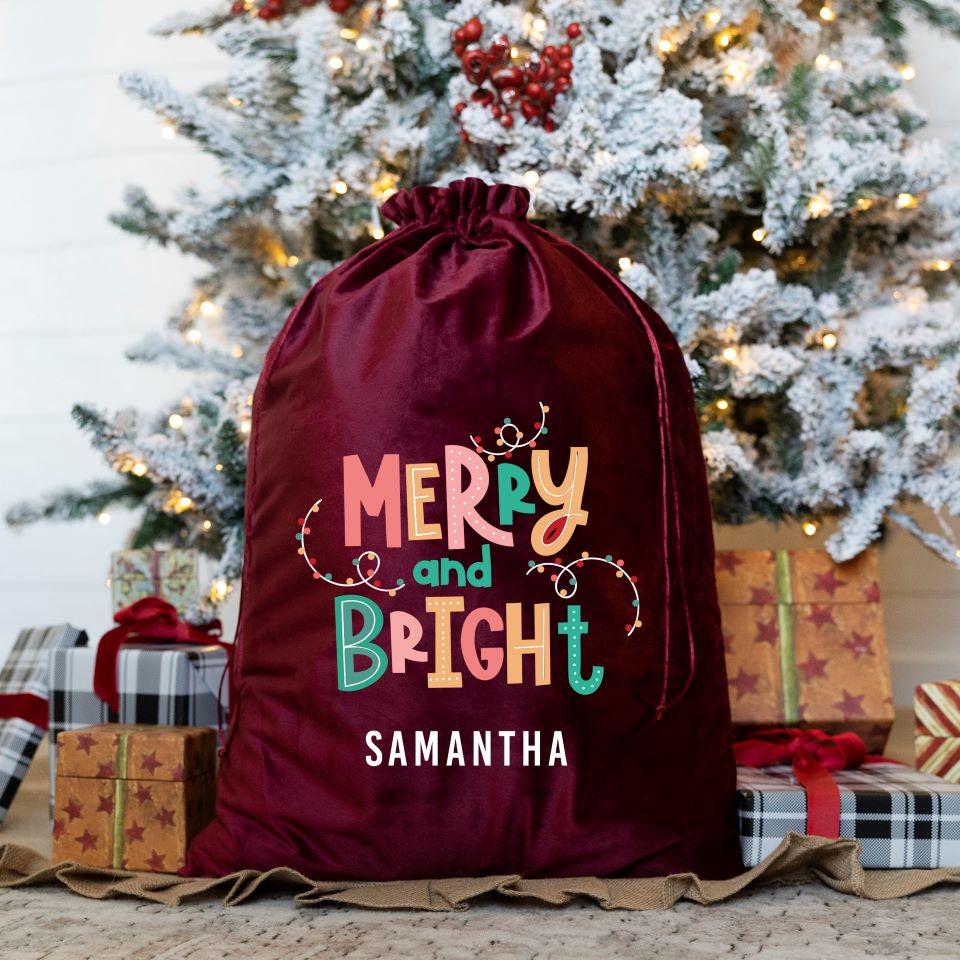 Personalized Kids' Santa Bags