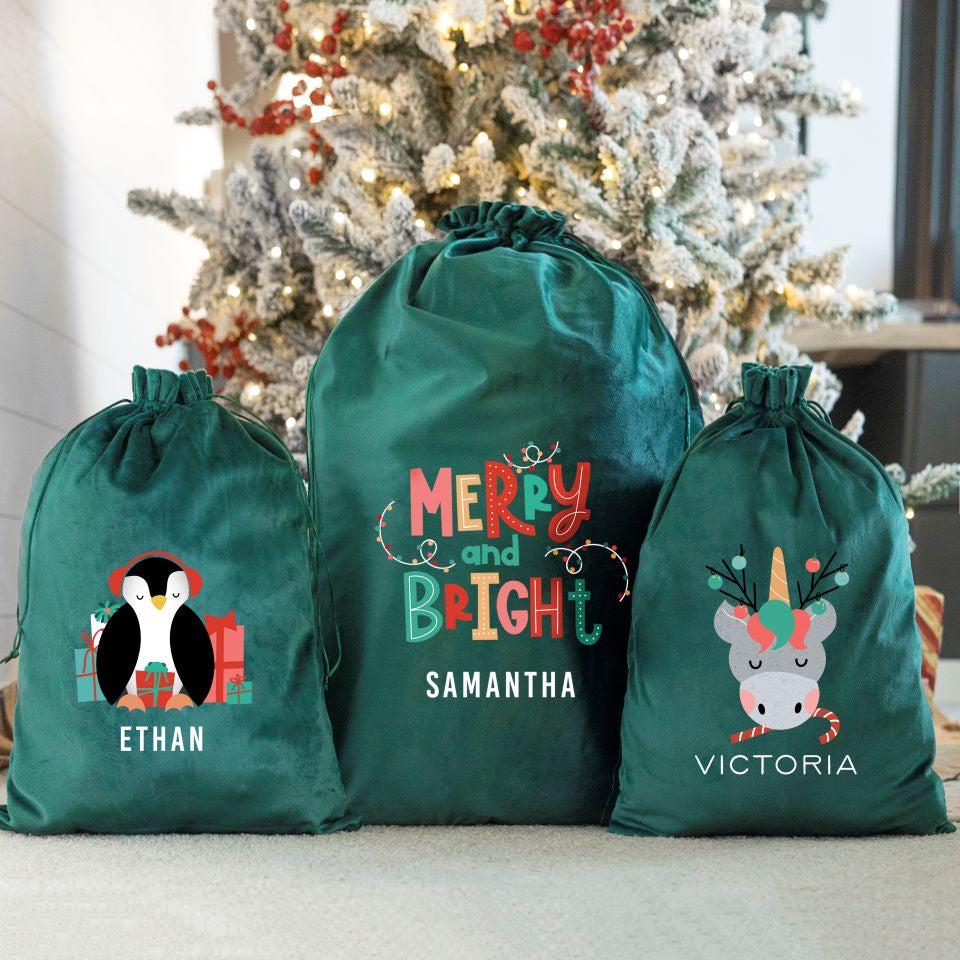 Personalized Kids' Santa Bags