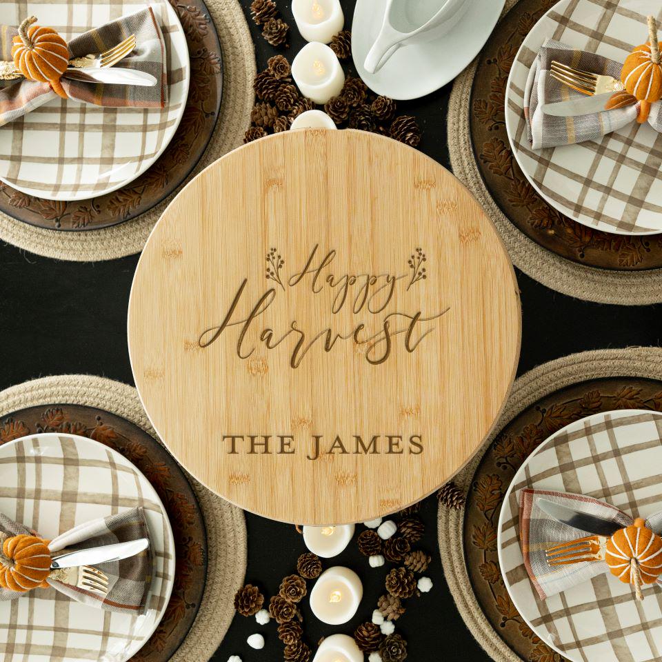 Personalized Lazy Susan - Thanksgiving designs