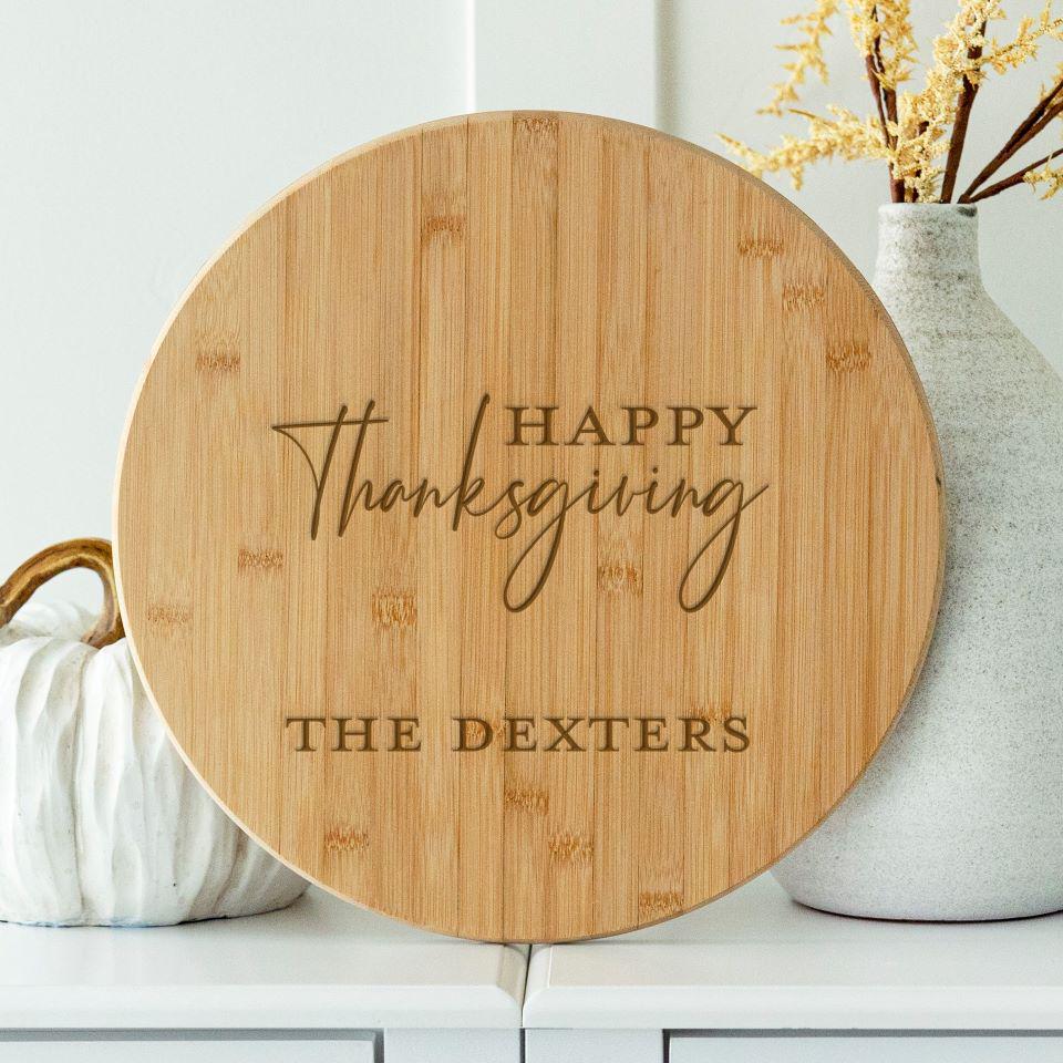 Personalized Lazy Susan - Thanksgiving designs