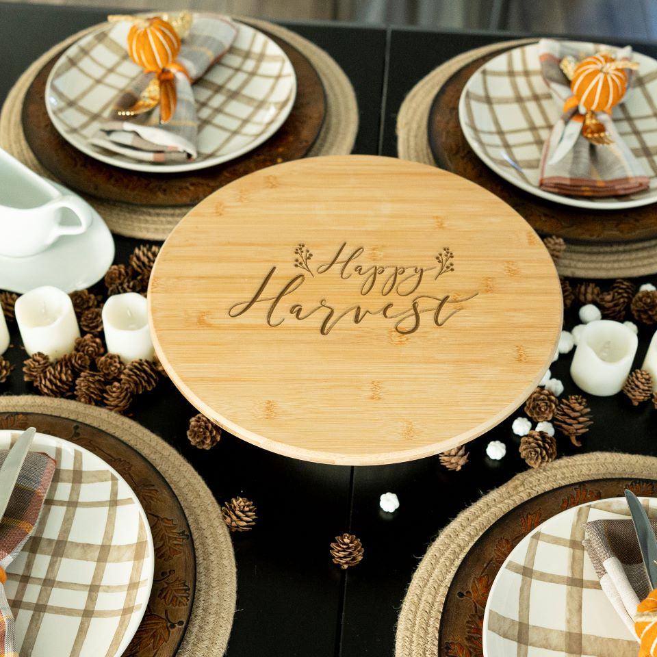 Personalized Lazy Susan - Thanksgiving designs