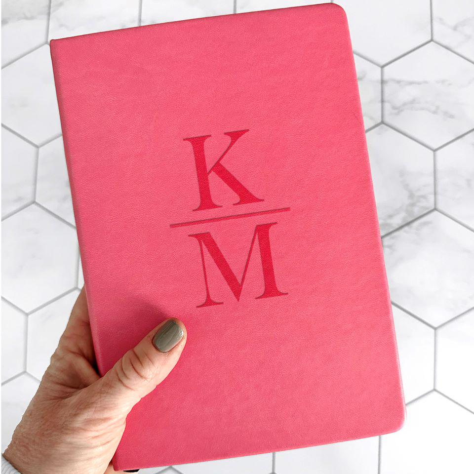 Personalized Leather Dot Journals