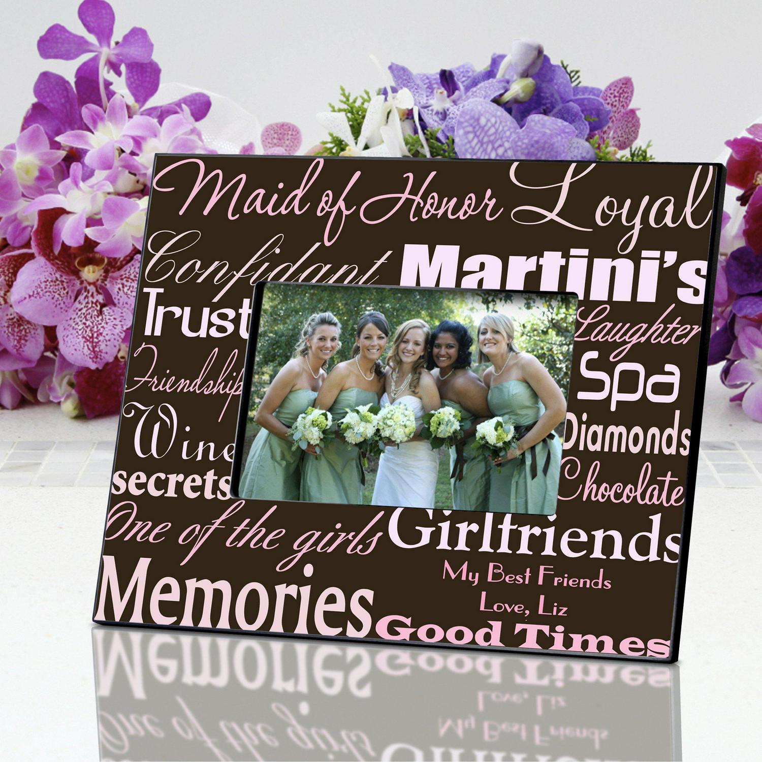 Personalized Maid of Honor Picture Frame