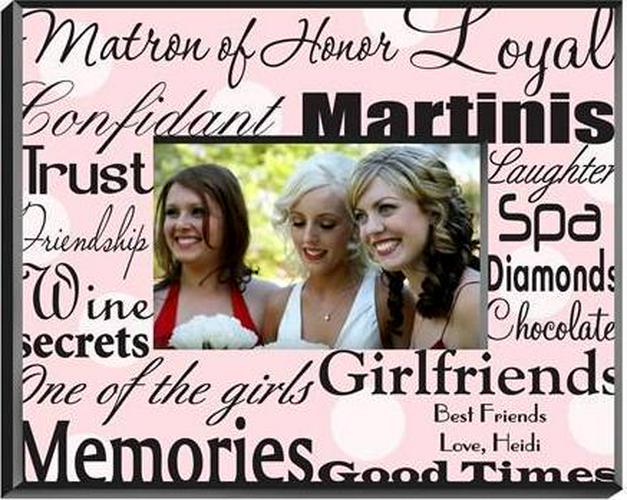 Personalized Matron of Honor Picture Frame