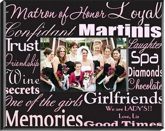 Personalized Matron of Honor Picture Frame