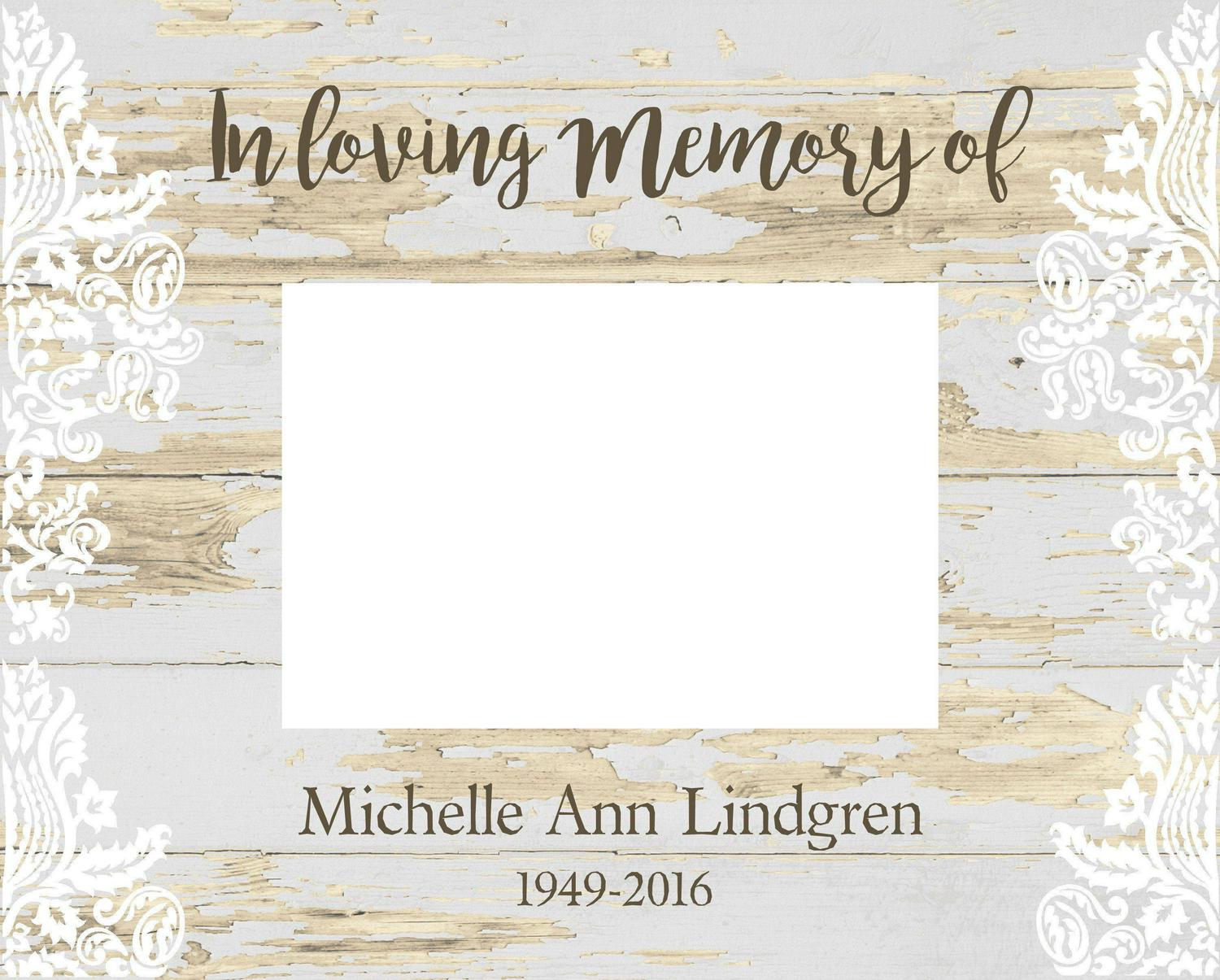 Personalized Memorial Frame