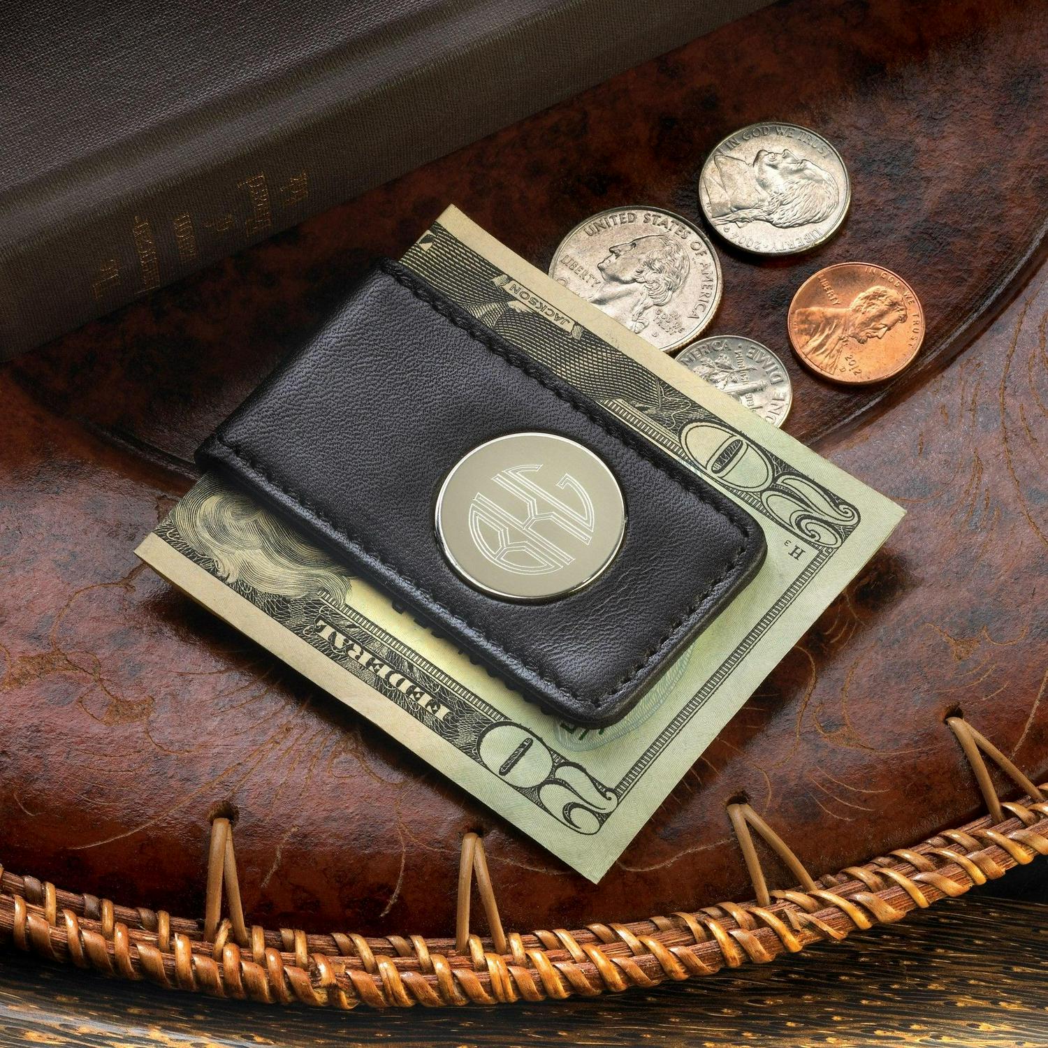 Personalized Money Clip - Leather - Executive Gifts