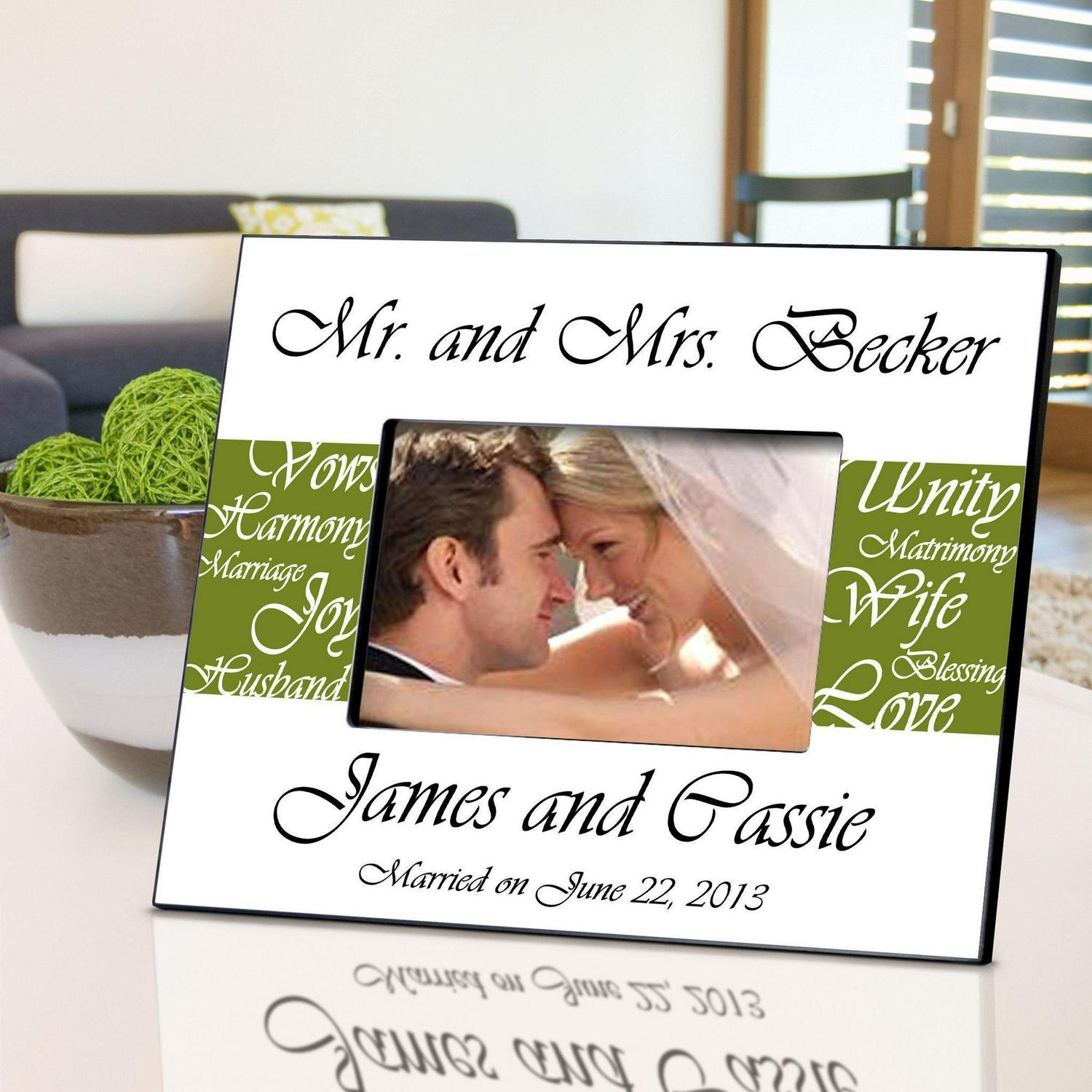 Personalized Picture Frame - Mr. and Mrs. - Wedding Gifts