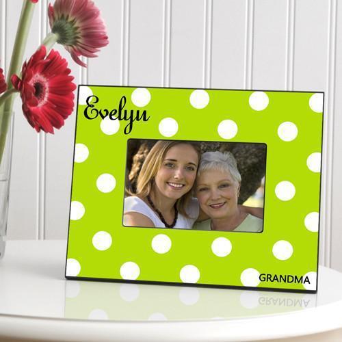 Personalized Polka Dot Picture Frame - All