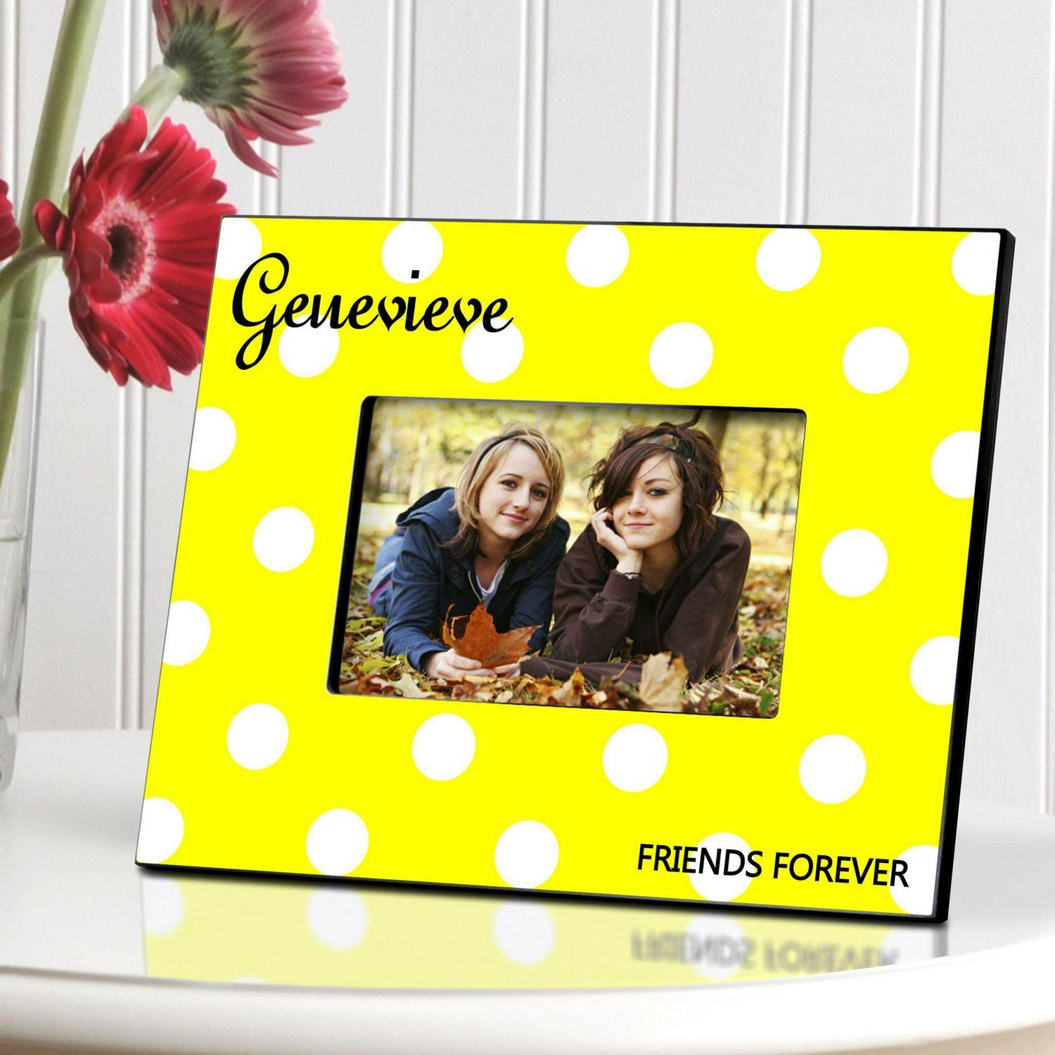 Personalized Polka Dot Picture Frame - All