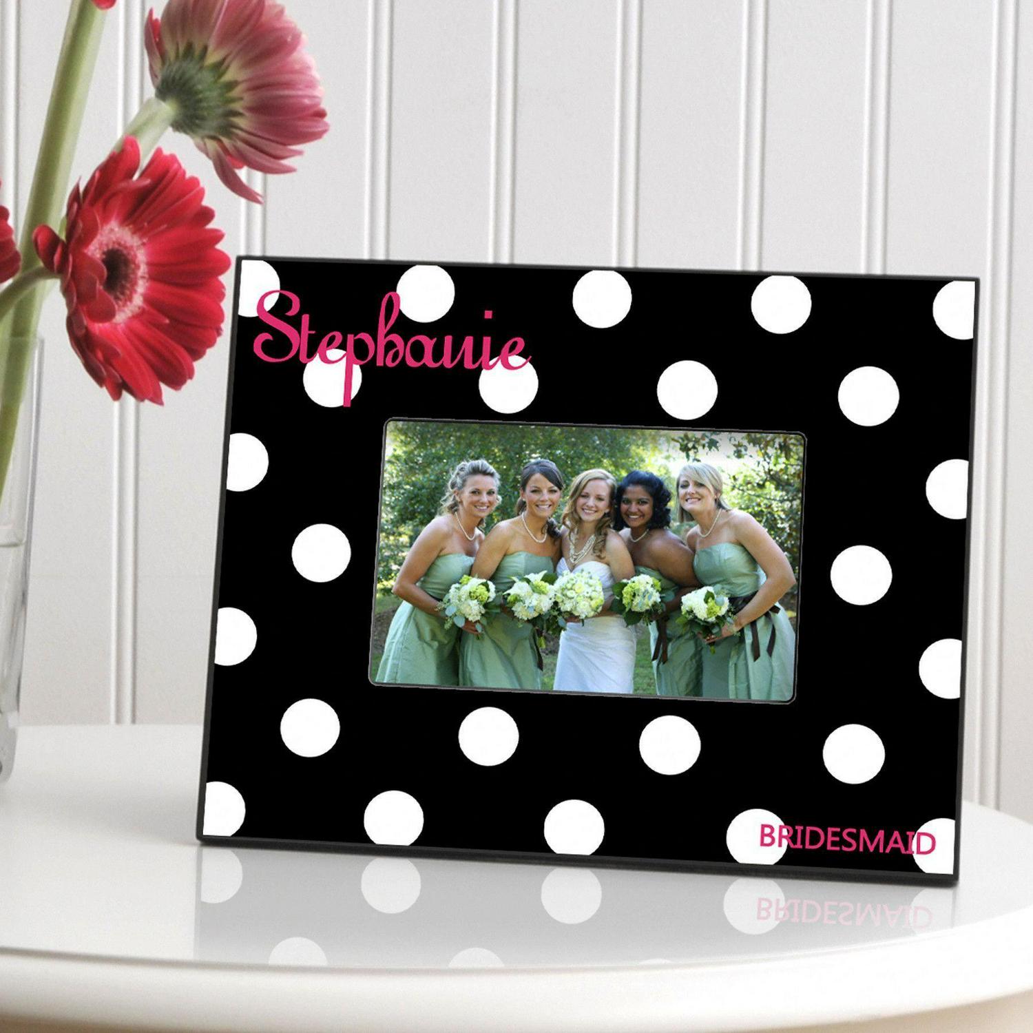 Personalized Polka Dot Picture Frame - All