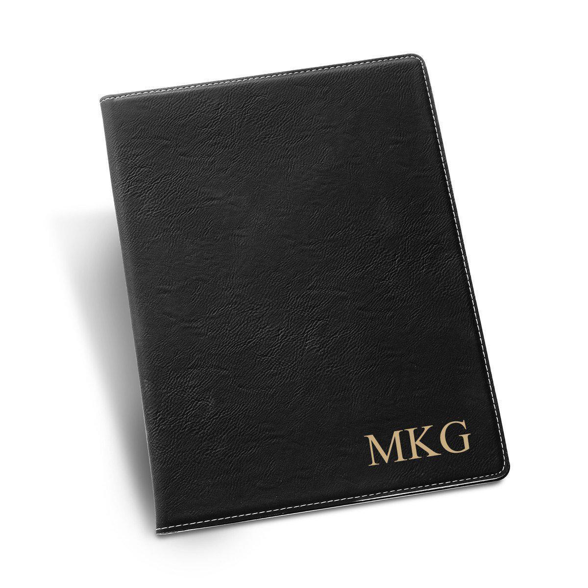 Personalized Portfolio - Vegan Leather - with Notepad - Executive Gift