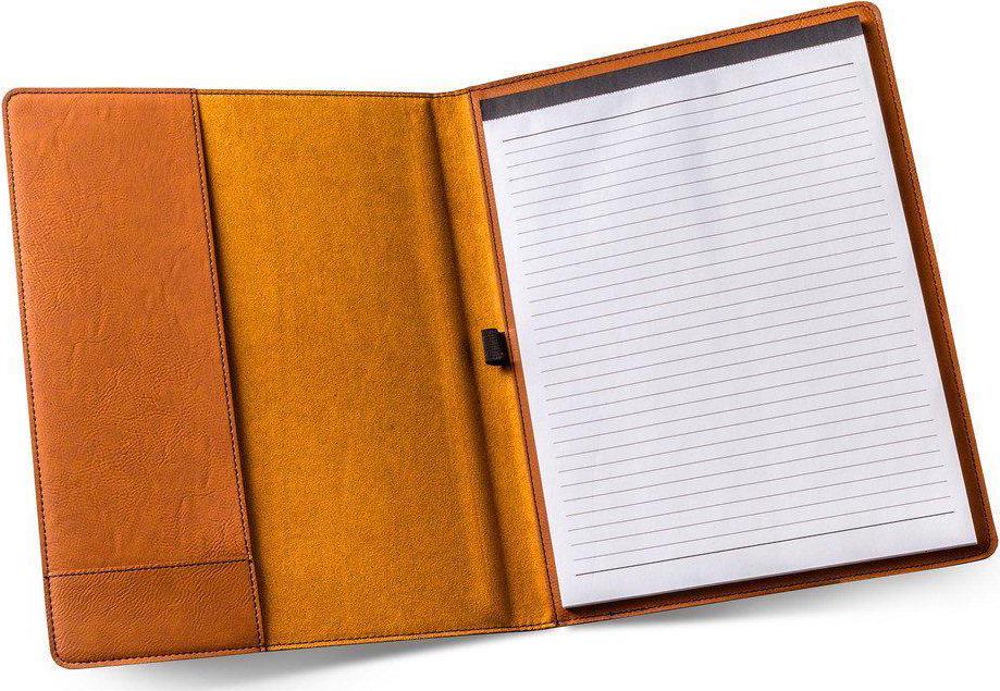 Personalized Portfolio - Vegan Leather - with Notepad - Executive Gift