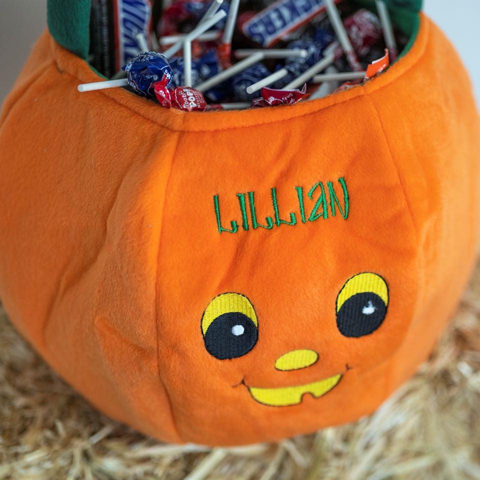 Personalized Pumpkin Trick or Treat Bag