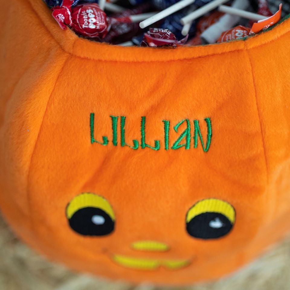 Personalized Pumpkin Trick or Treat Bag