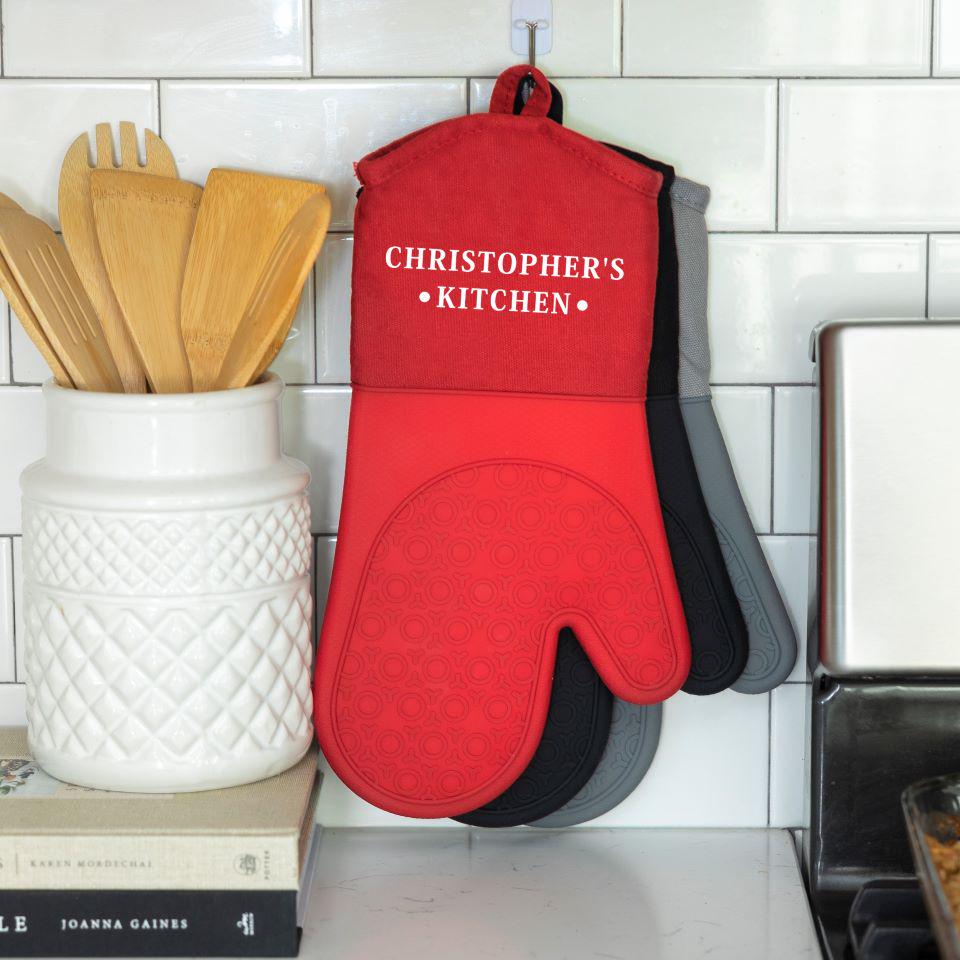 Personalized Silicone Oven Mitts