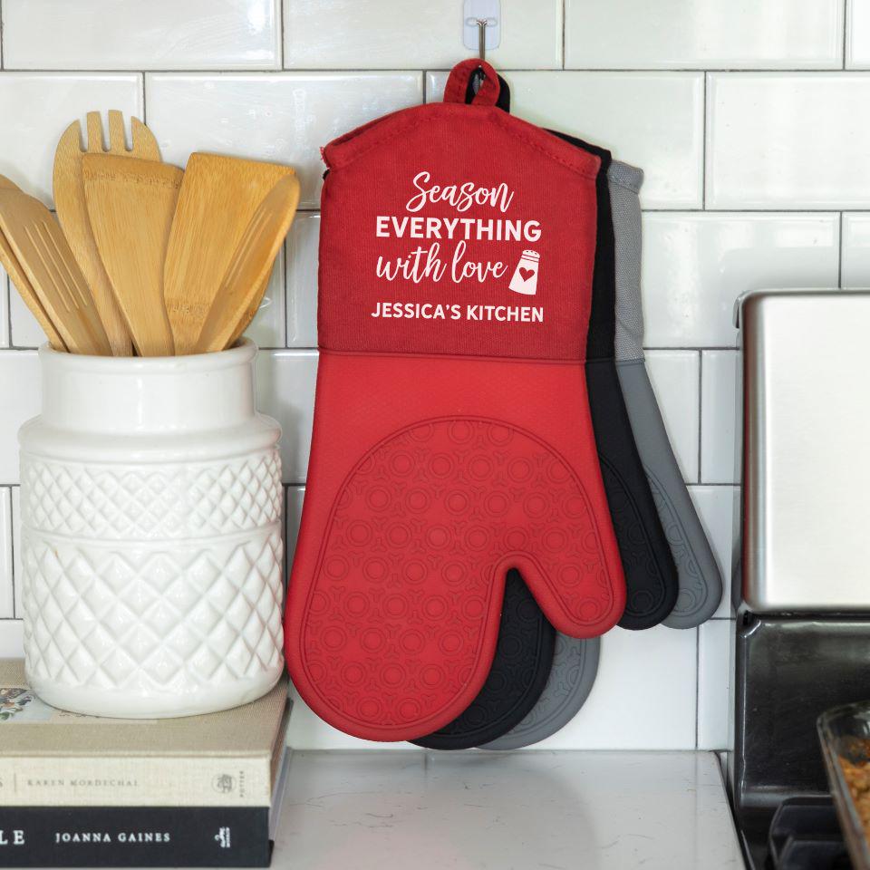 Personalized Silicone Oven Mitts