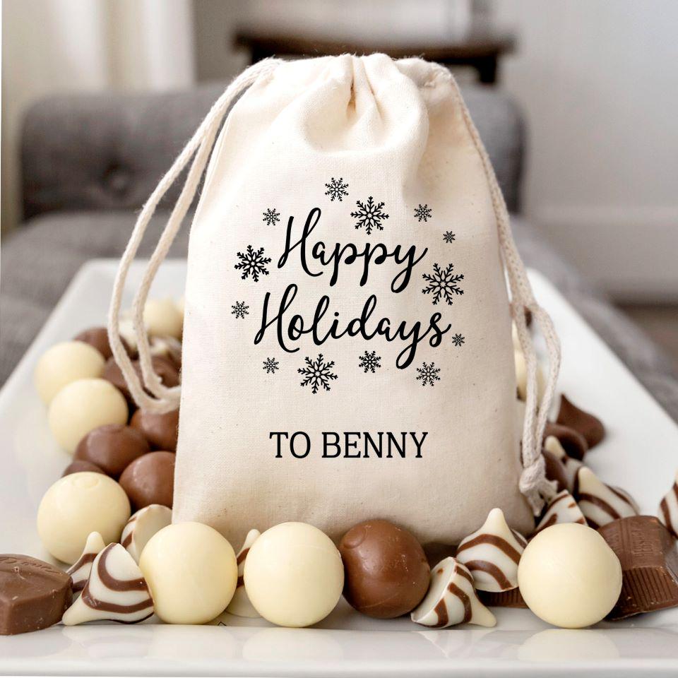 Personalized Small Christmas Season Gift Bags