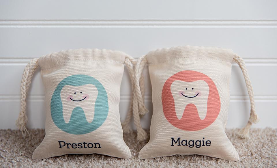 Personalized Tooth Fairy Bags