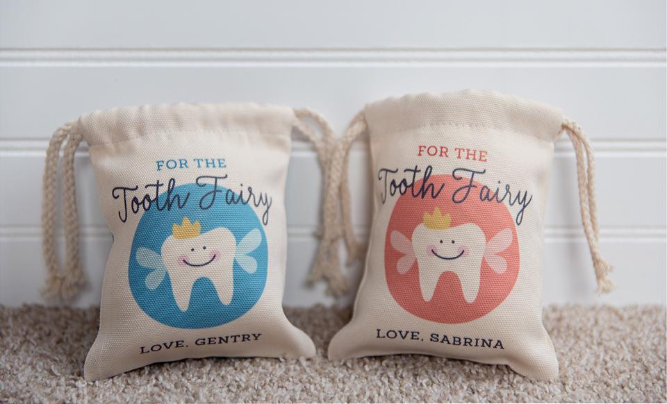 Personalized Tooth Fairy Bags