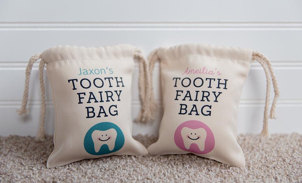 Personalized Tooth Fairy Bags