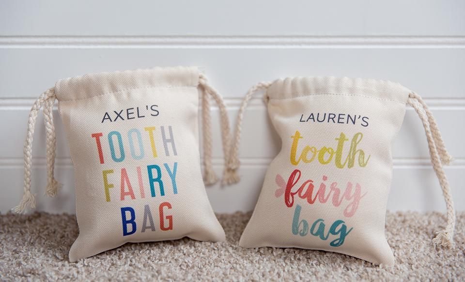 Personalized Tooth Fairy Bags