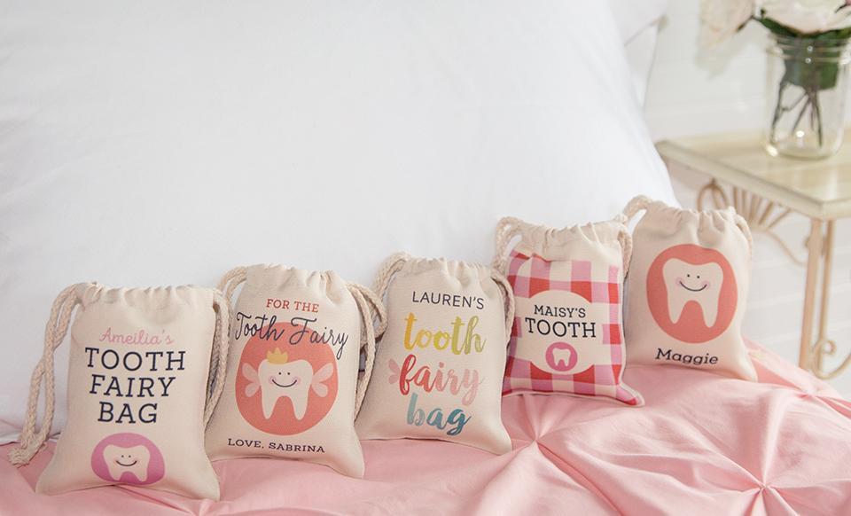 Personalized Tooth Fairy Bags