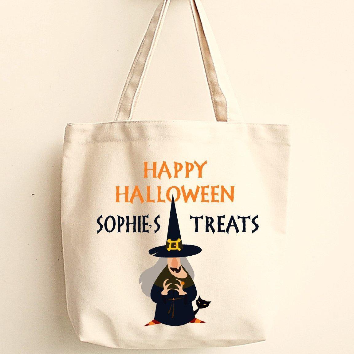 Personalized Trick or Treat Bags - Halloween Treat Bags - Gifts for Kids