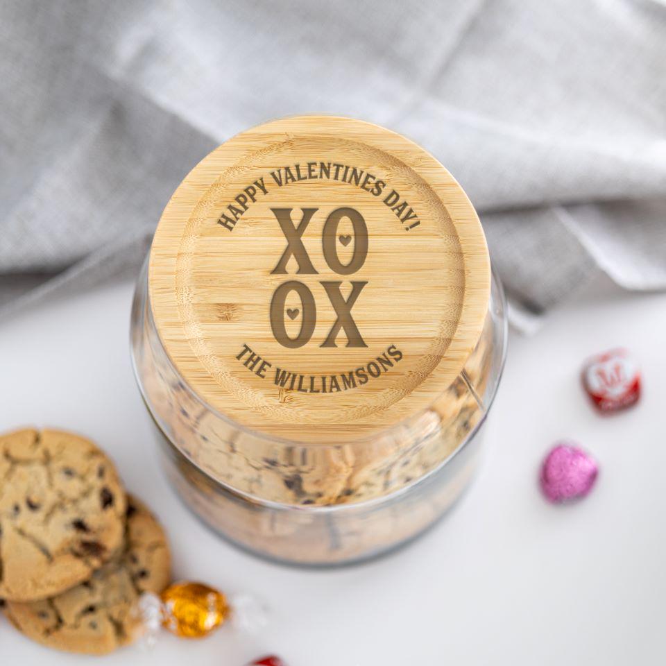 Personalized Valentine's Cookie Jars