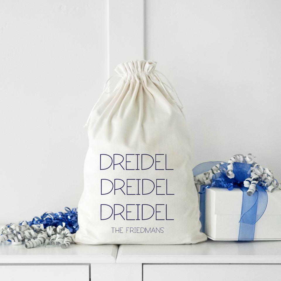 Personalized Velvet Hanukkah Gift Bags