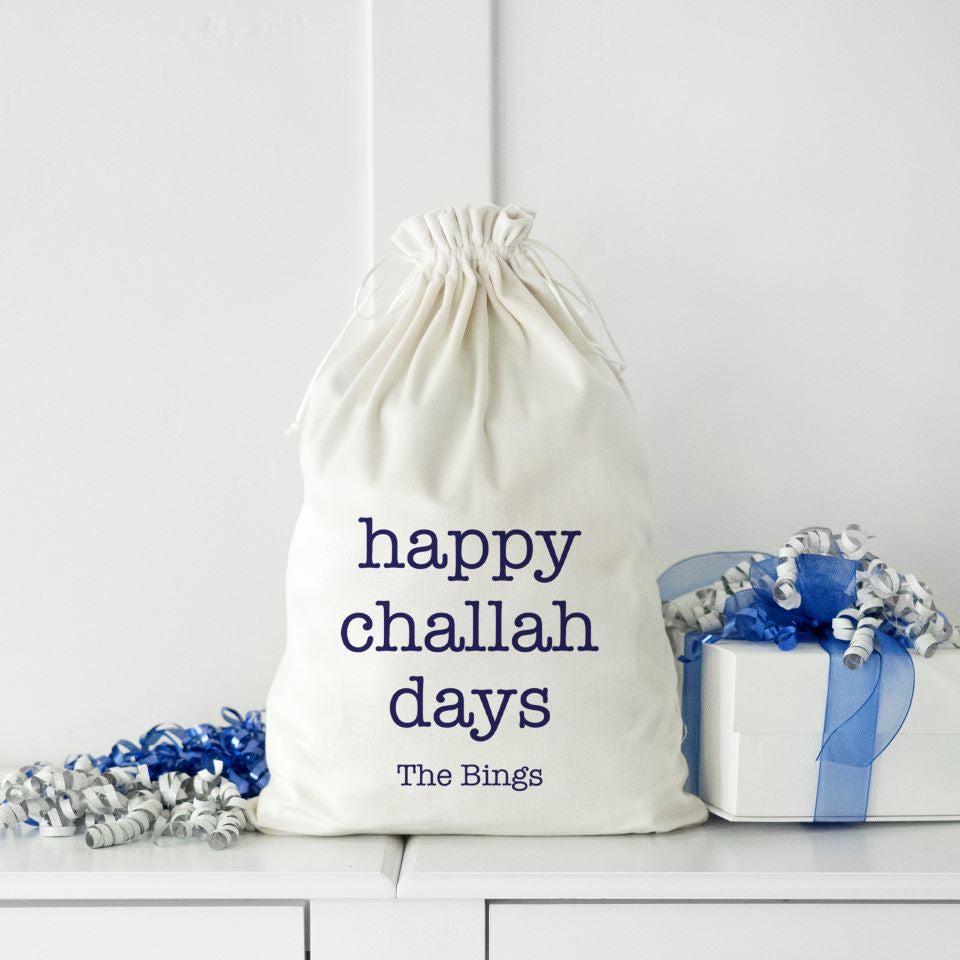 Personalized Velvet Hanukkah Gift Bags