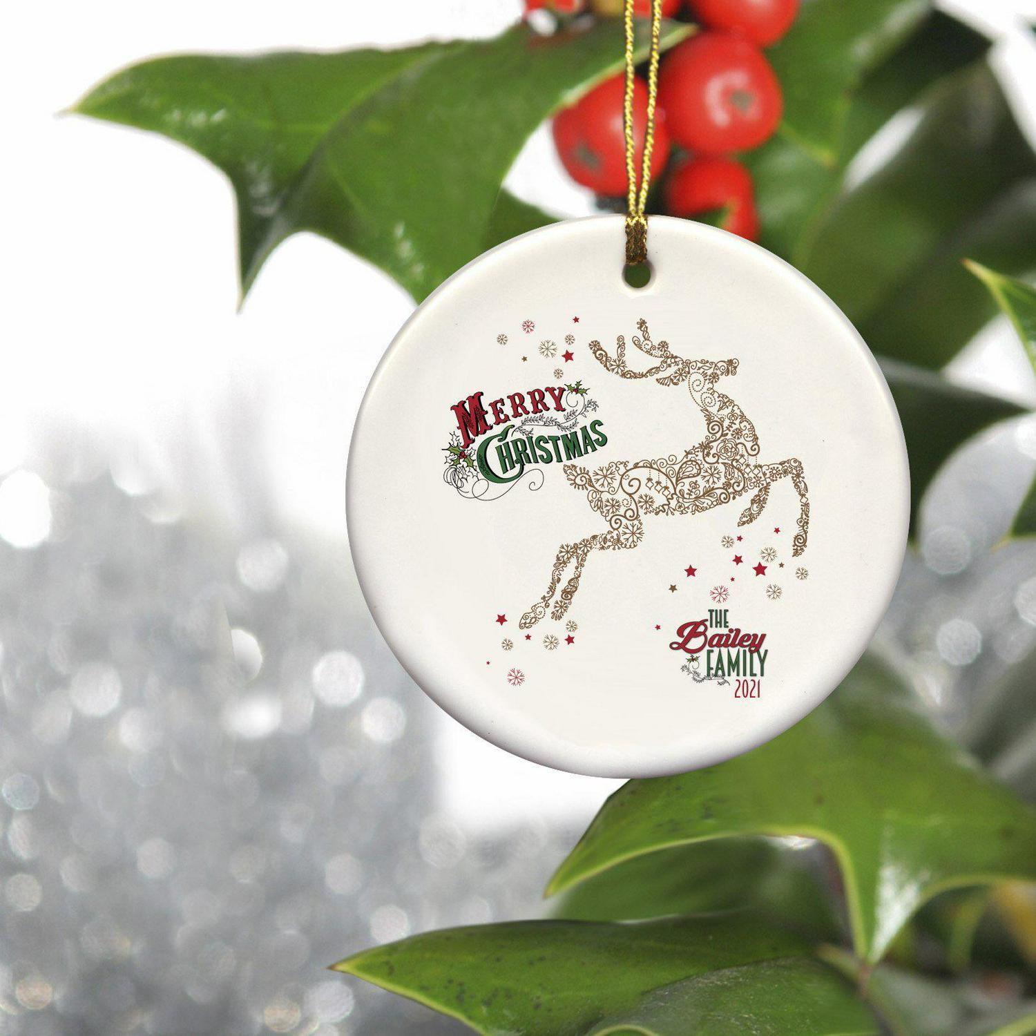 Personalized Vintage Christmas Ornaments - All